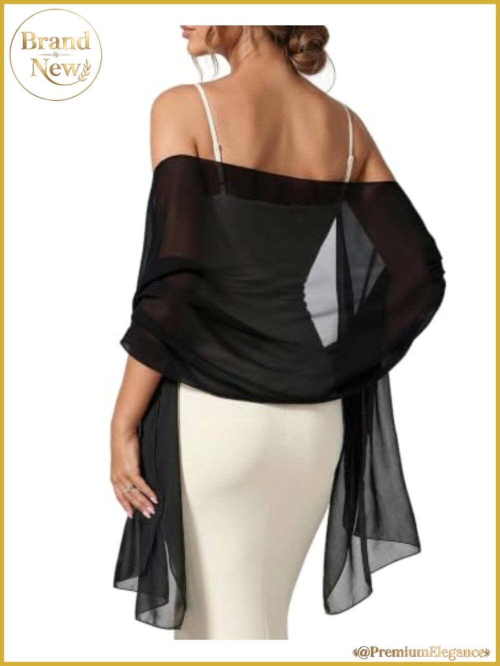 Chiffon Shawl Wrap for Women Evening Dresses Soft Scarf Formal Wedding